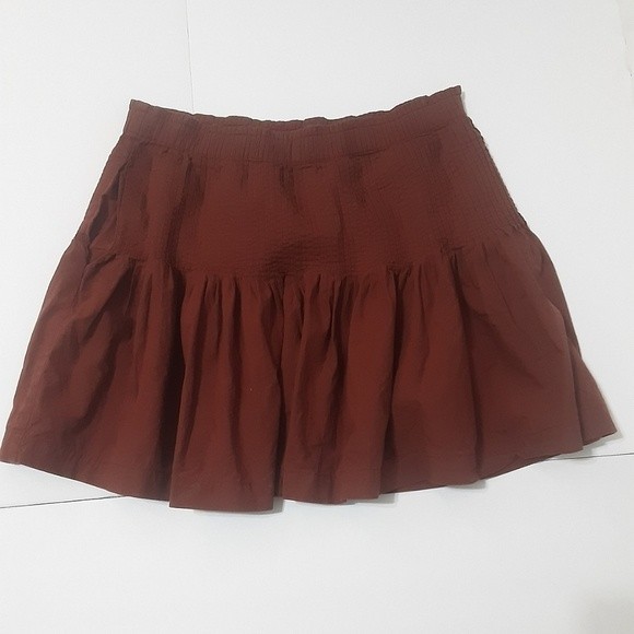 Anthropologie Tiered Gathered Skirt A-Line Mini Boho Feminine Style Medium - Picture 1 of 5